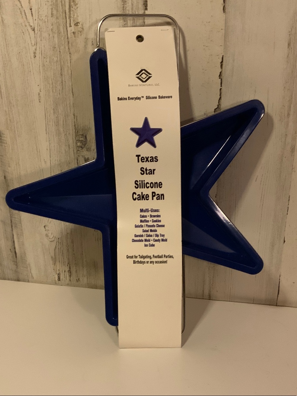 Texas Star Silicone Cake Pan - Blue